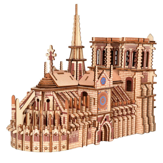 3d Wooden jigsaw puzzle cathedral front