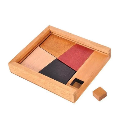 wooden frame puzzle magic tile